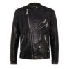 Philipp Plein Python Biker Jacket