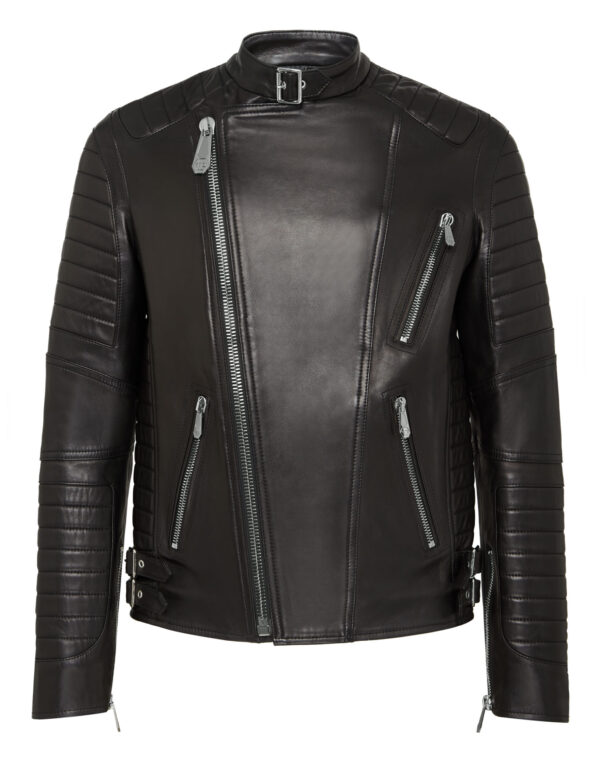 Philipp Plein Biker Leather Jacket