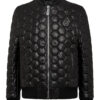 Philipp Plein Quilted Leather Jacket
