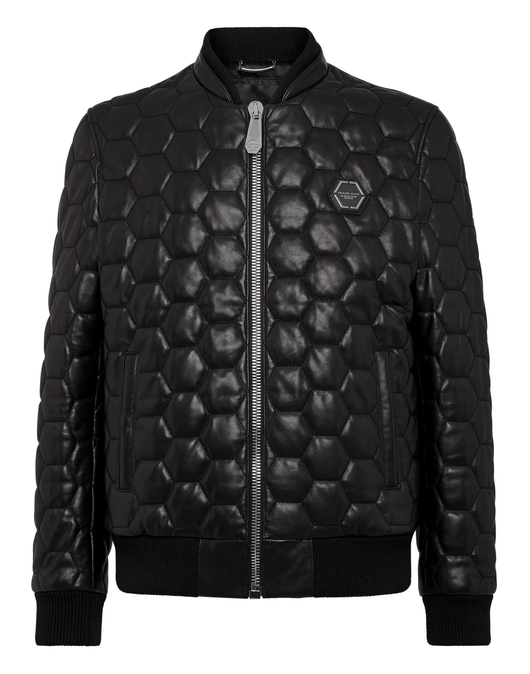 Philipp Plein Quilted Leather Jacket - Leather Guys