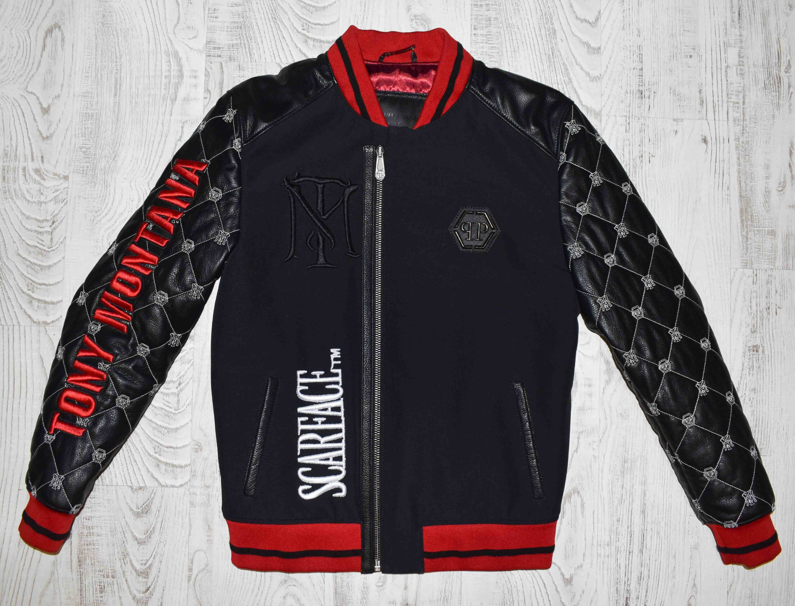 Philipp Plein Tony Montana Scarface Leather Jacket