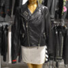 Philipp Plein Womens Leather Biker Jacket
