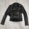 Philipp Plein Womens Biker Leather Jacket