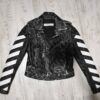 Off White Genuine Leather Biker Jacket