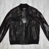 Philipp Plein Python Trim Leather Jacket