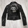 Philipp Plein Women's Bear Leather Biker Jacket