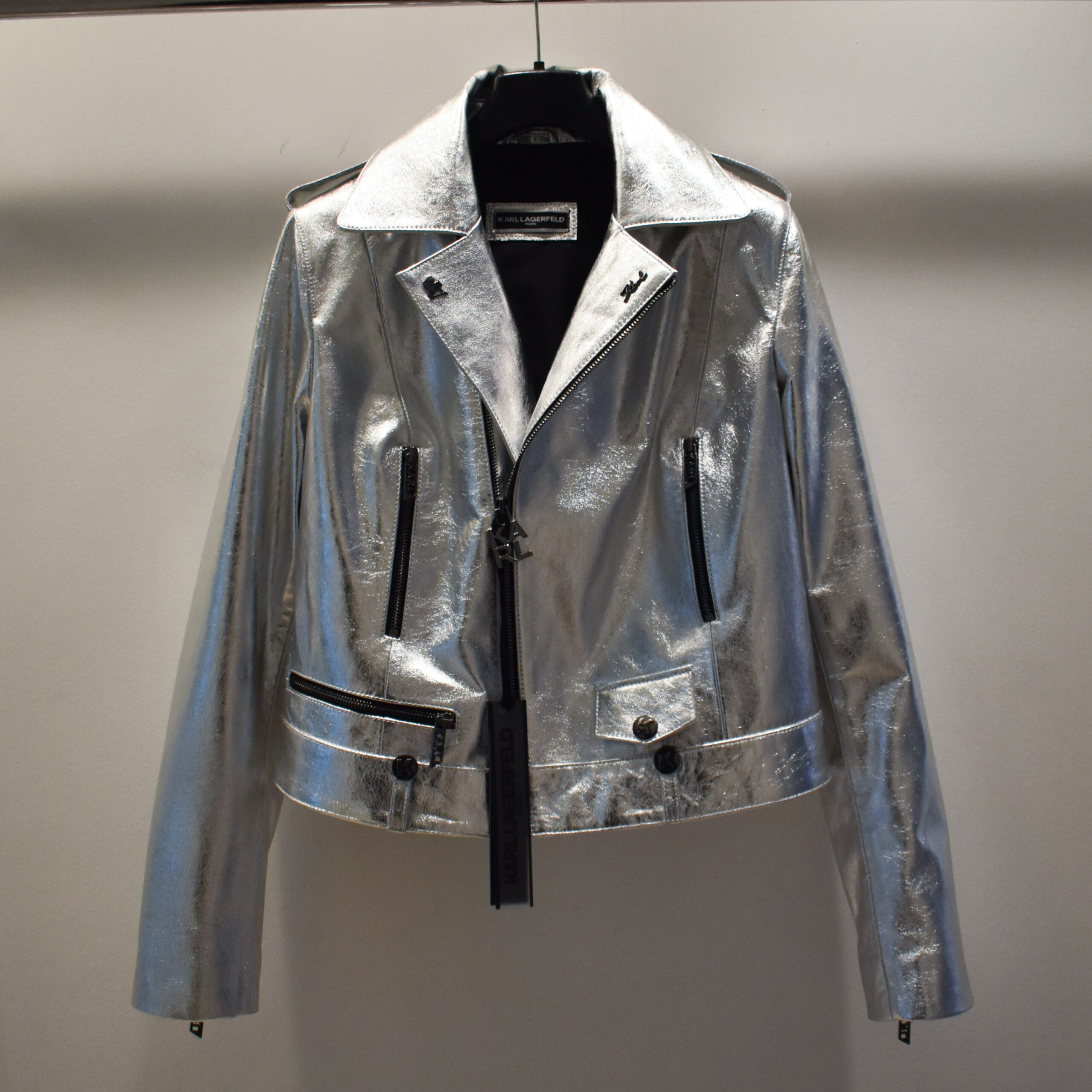 Karl Legerfeld Leather Biker Jacket