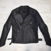 Philipp Plein Matte Black Leather Biker Jacket