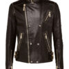 Philipp Plein Leather Biker Jacket