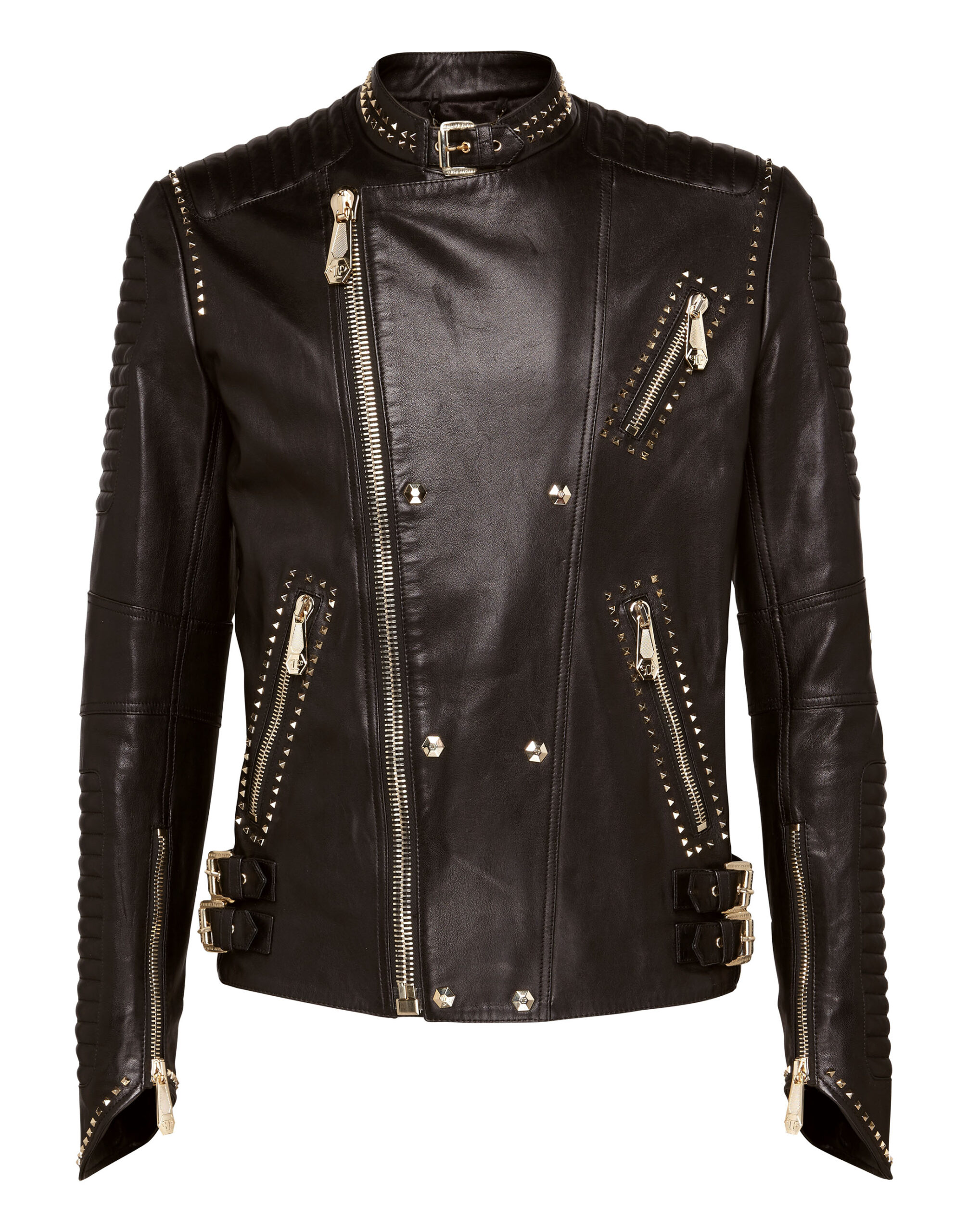 Philipp Plein Leather Biker Jacket - Leather Guys: Luxury Leather Jackets