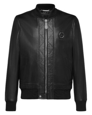 Philipp Plein Skull Leather Jacket