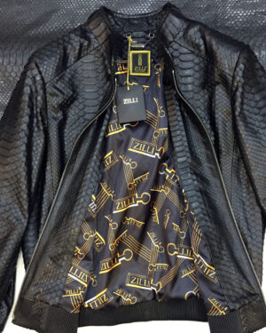Zilli Python Leather Jacket