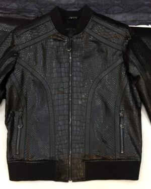 Philipp Plein Crocodile Print Python Jacket