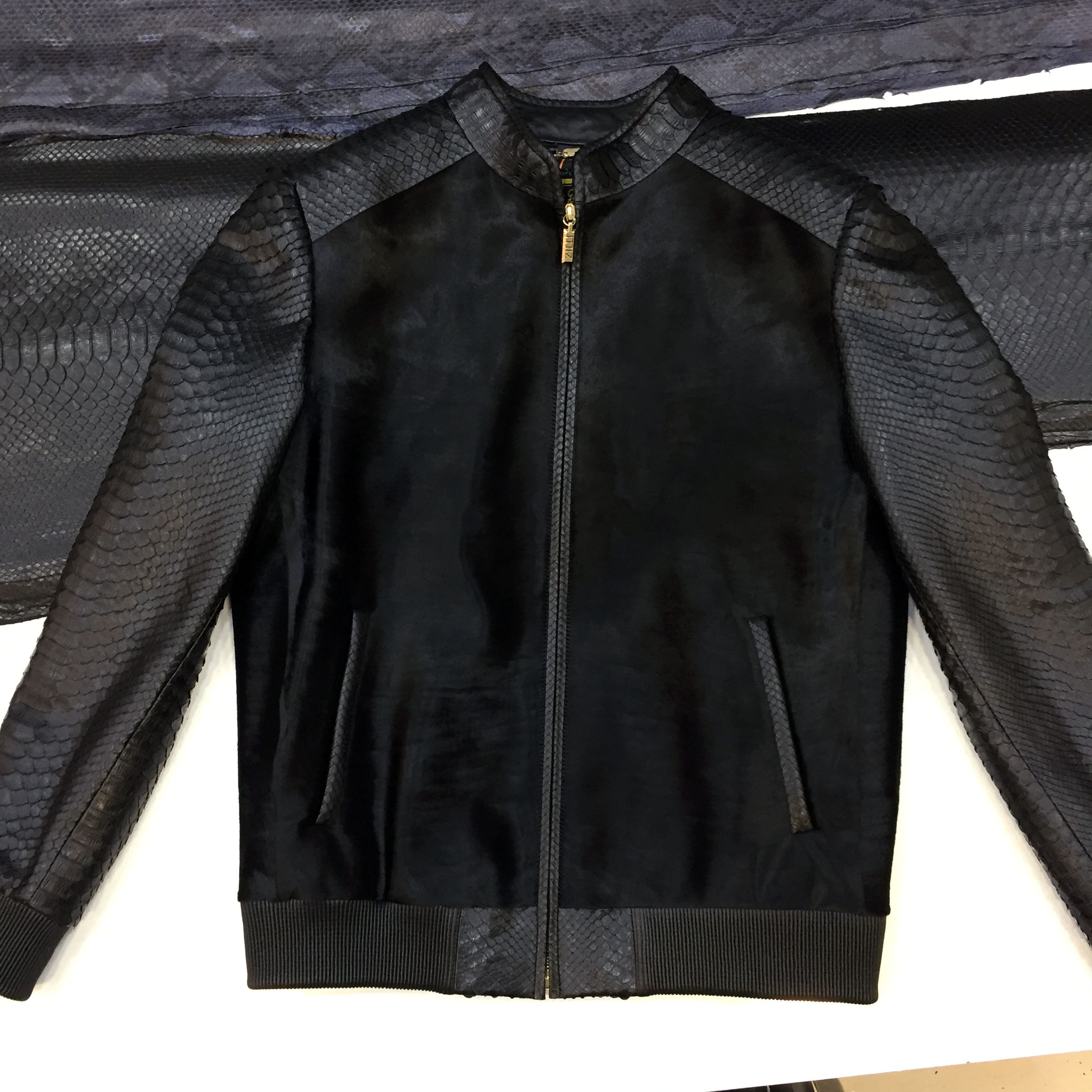 Zilli Pony Hair Python Skin Jacket