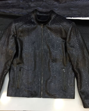 Mens Snake Leather Jacket