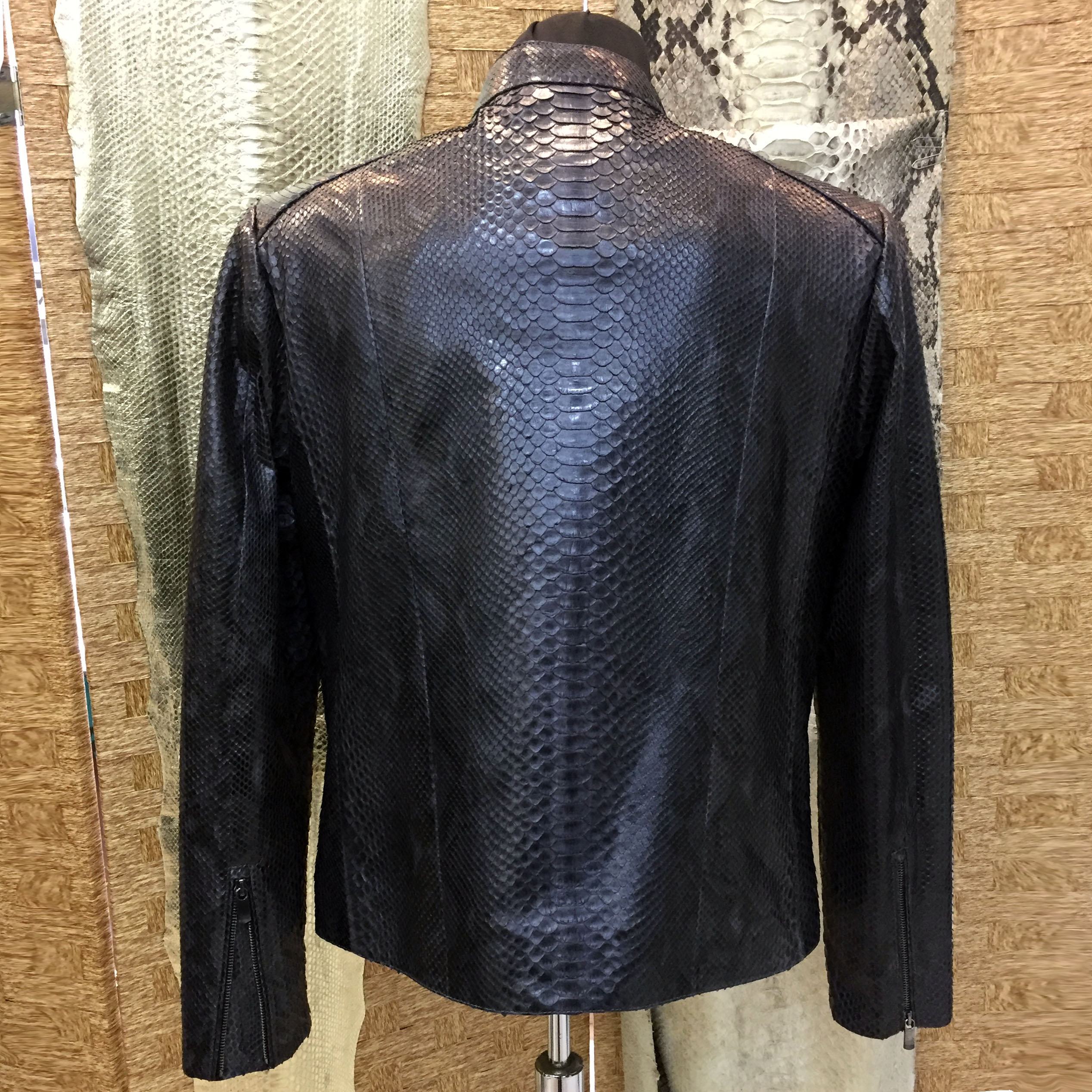 Mens Snake Leather Jacket - Leather Guys: Luxury Leather jackets