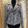 Womens White Real Python Jacket