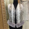 Womens Python Leather Vest