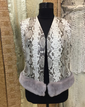 Womens Python Leather Vest