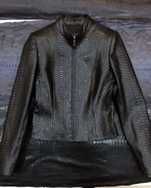 Womens Python Leather Jacket