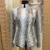 Womens Python Leather Jacket