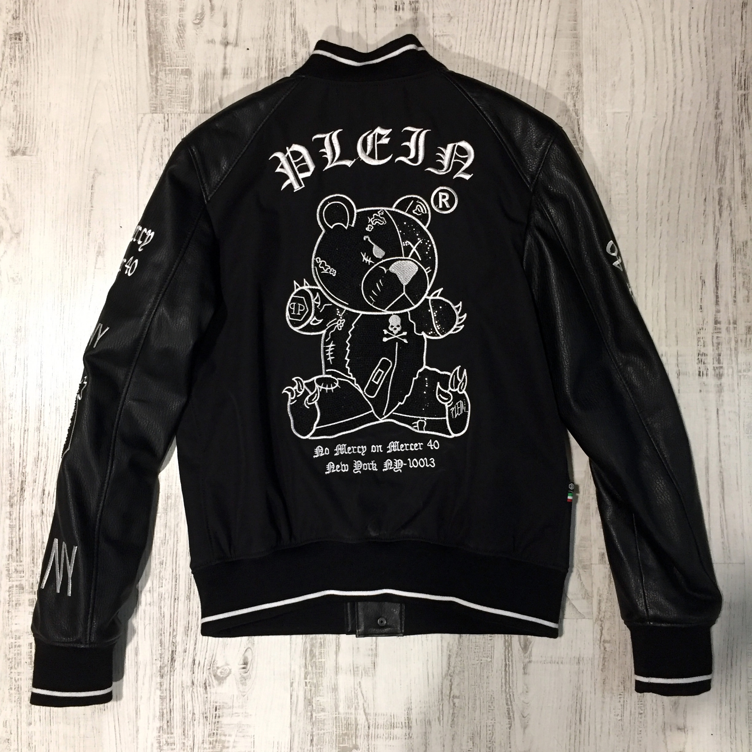 Philipp Plein Teddy Bear Leather Jacket - Leather Guys