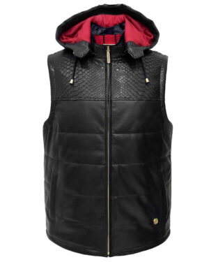 SR Python Leather Vest