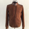 SR Python Trim Brown Suede Jacket
