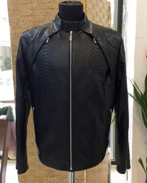 Black Python Skin Jacket