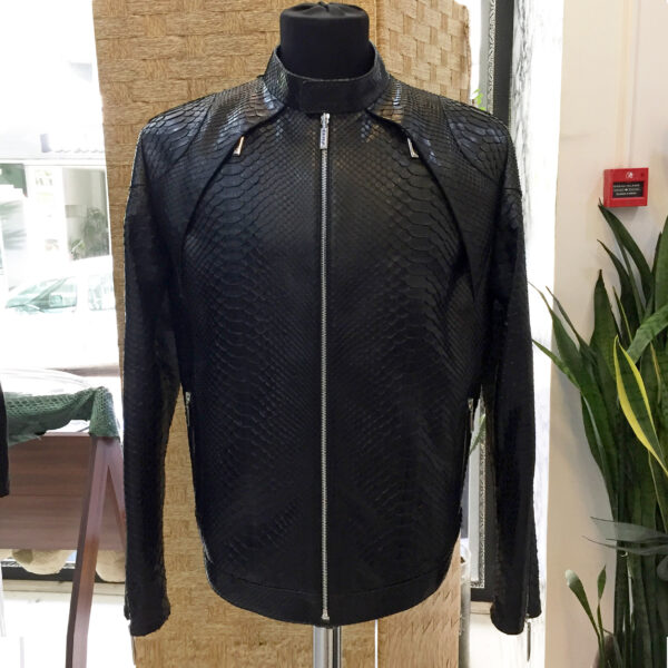 Black Python Skin Jacket