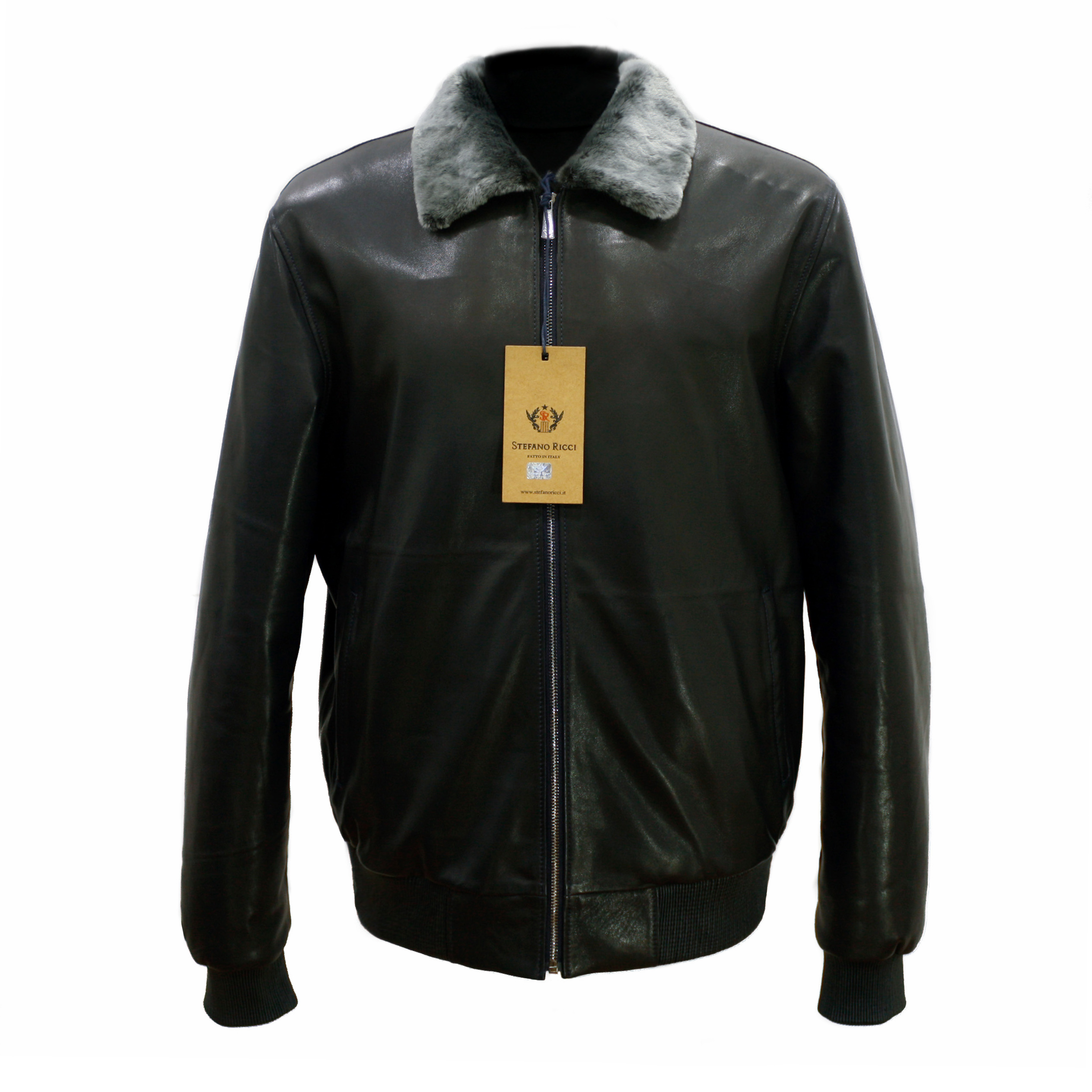 SR Genuine Leather Jacket With Fur Lining