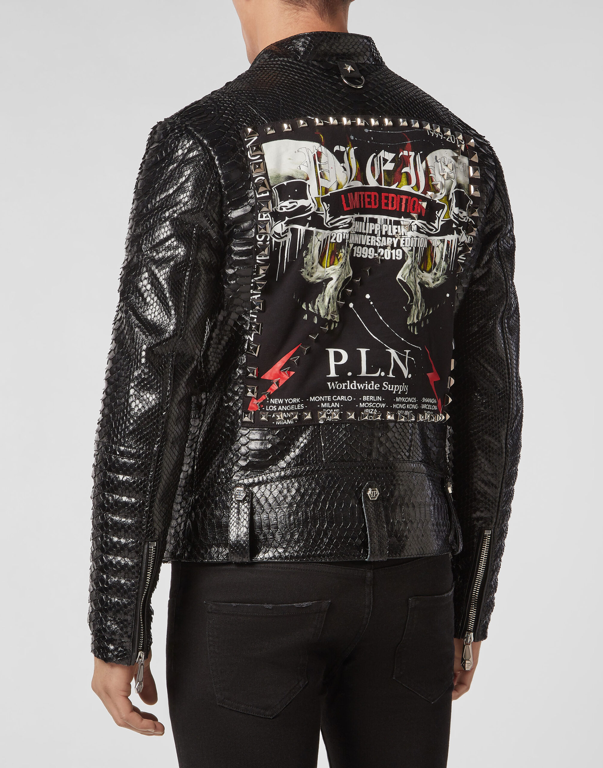 Philipp Plein Python Biker Jacket - Leather Guys: Luxury Leather Jackets