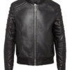 Philipp Plein Leather Bomber Jacket