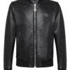 Philipp Plein Leather Bomber Jacket