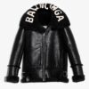 BALENCIAGA SHEARLING FUR COAT