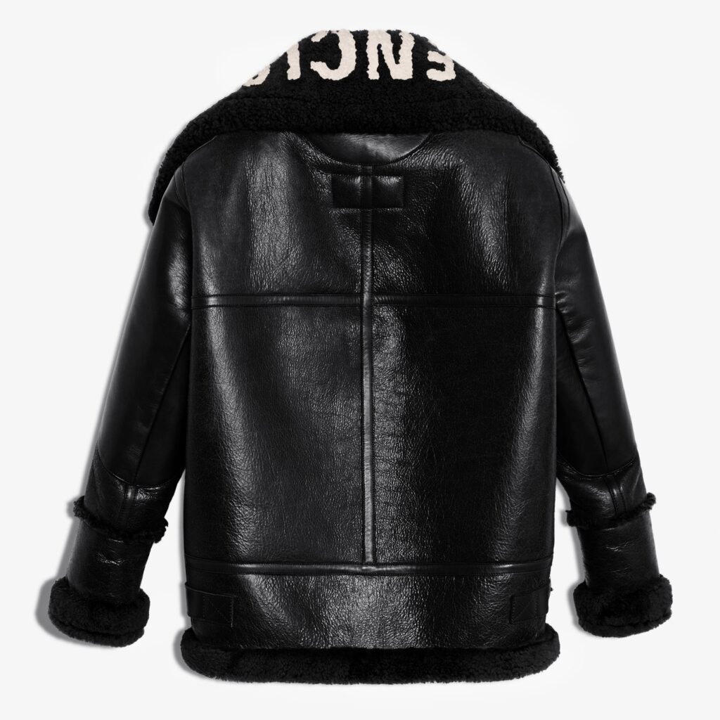 balenciaga fur jacket