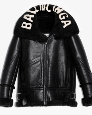 BALENCIAGA SHEARLING FUR COAT