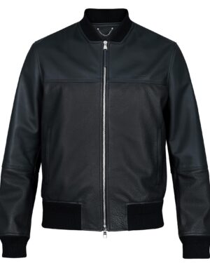 Louis Vuitton Cut Up Leather Bomber Jacket