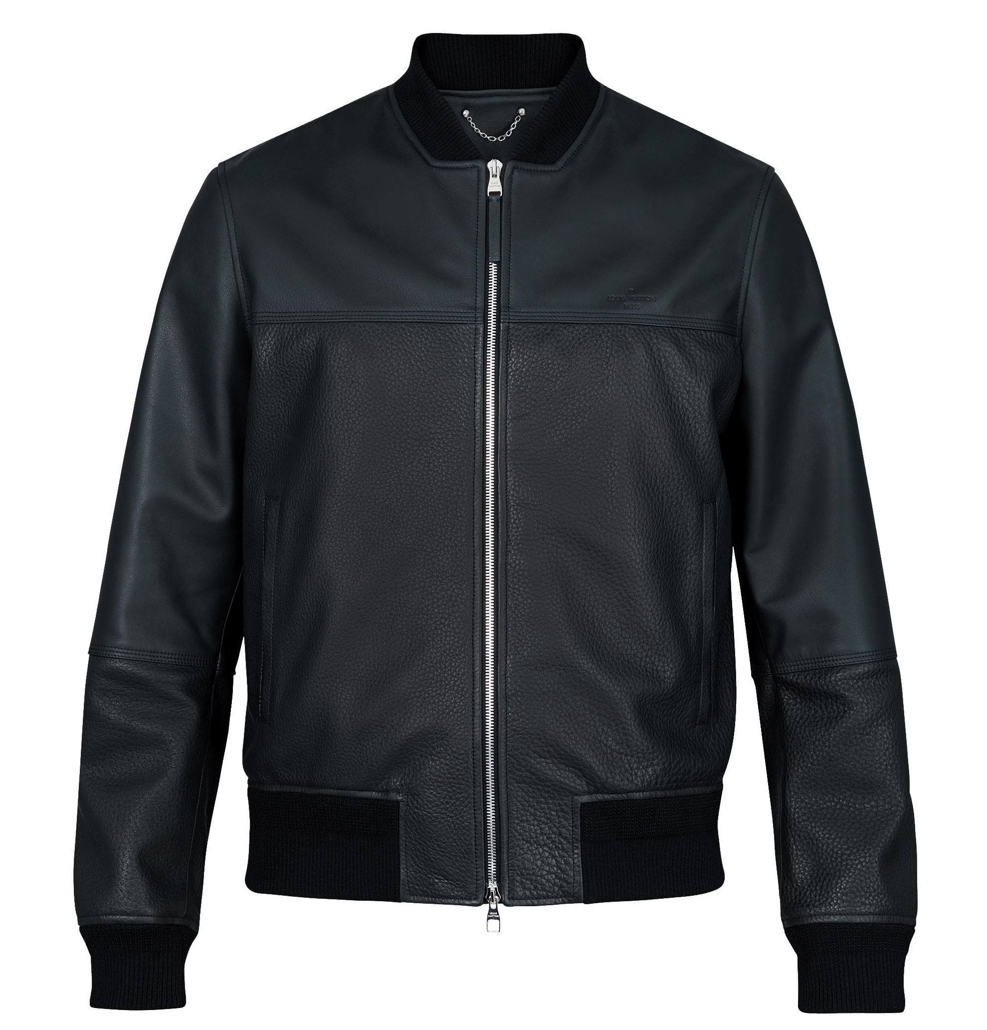 Louis Vuitton Cut Up Leather Bomber Jacket