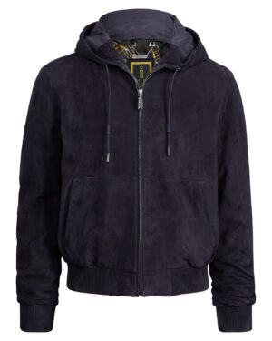 Premium Suede Hoodie Jacket