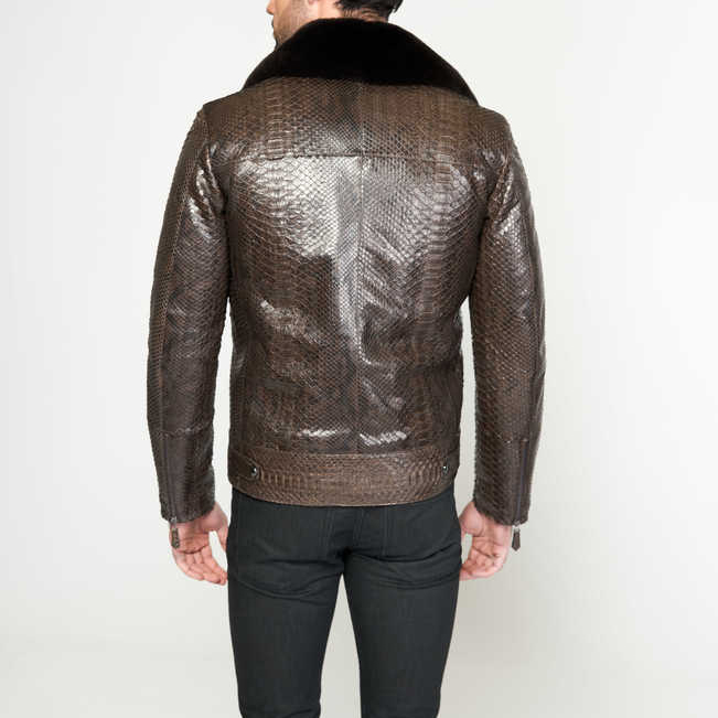 brown python biker 4