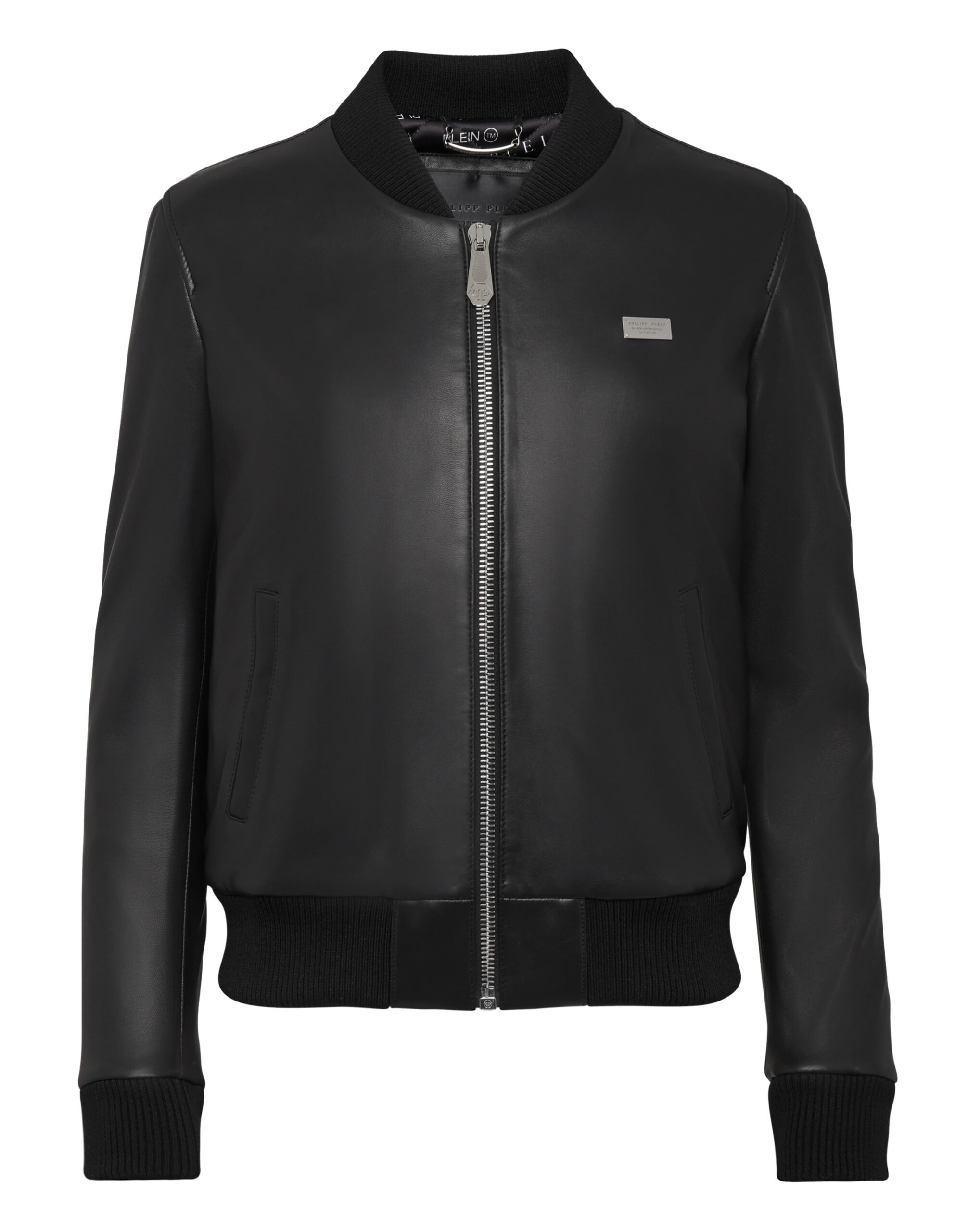 Philipp Plein Women's Skull Leather Bomber Jacket