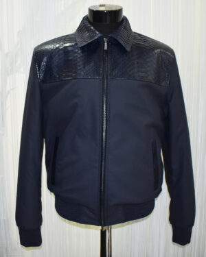 Python Trim Bomber Jacket