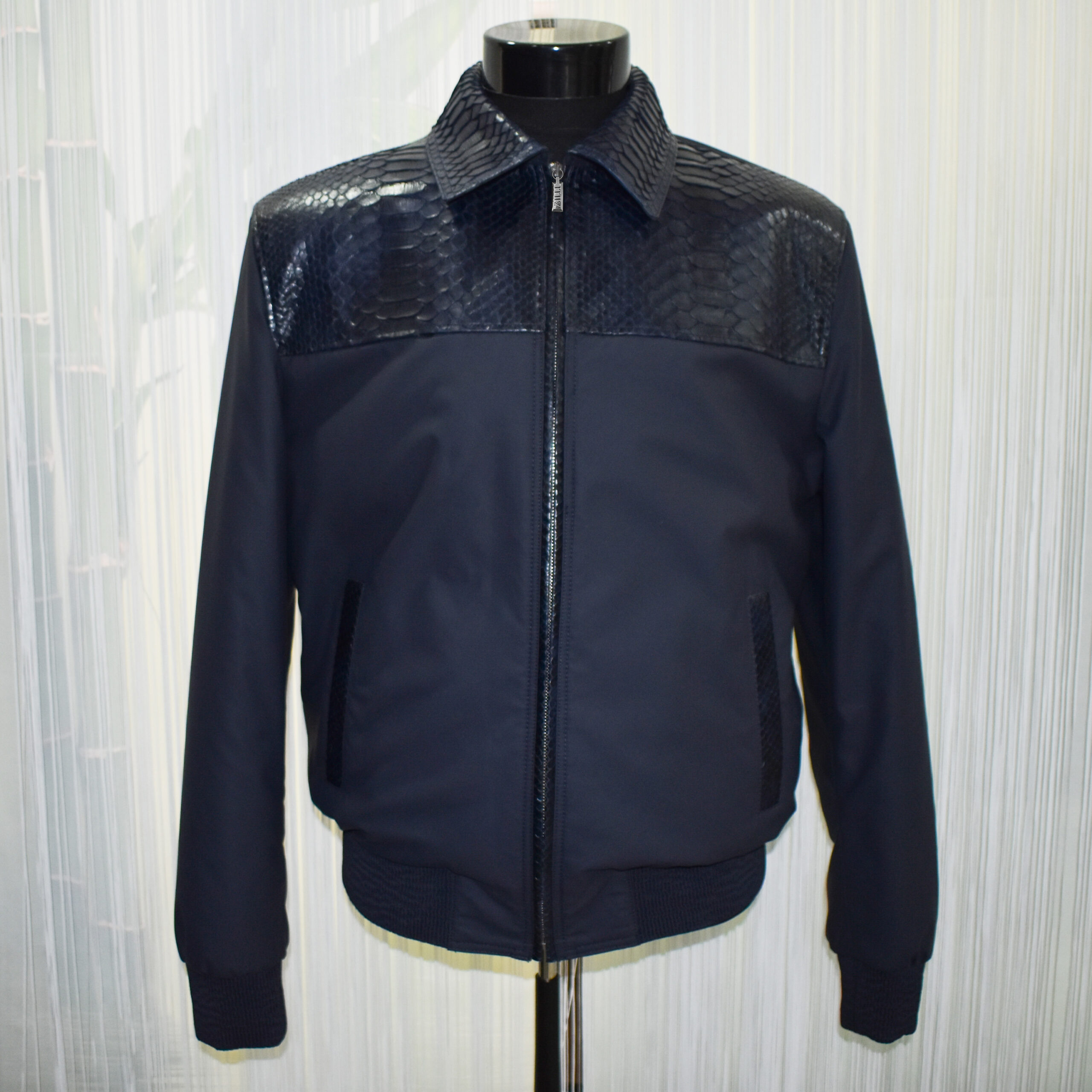 Python Trim Bomber Jacket