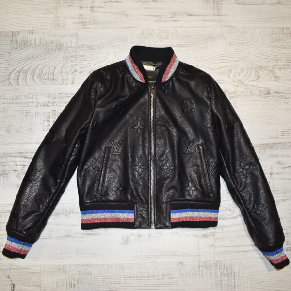 Louis Vuitton Womens Leather Bomber Jacket