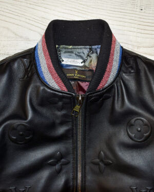 Louis Vuitton Monogram Down Leather Jacket – Replica