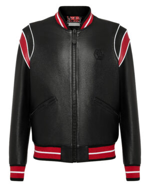 Philipp Plein Teddy Bear Leather Jacket