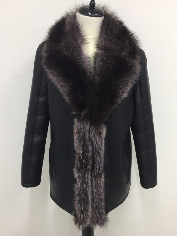Louis Vuitton Real Raccoon Trim Shearling Fur Coat