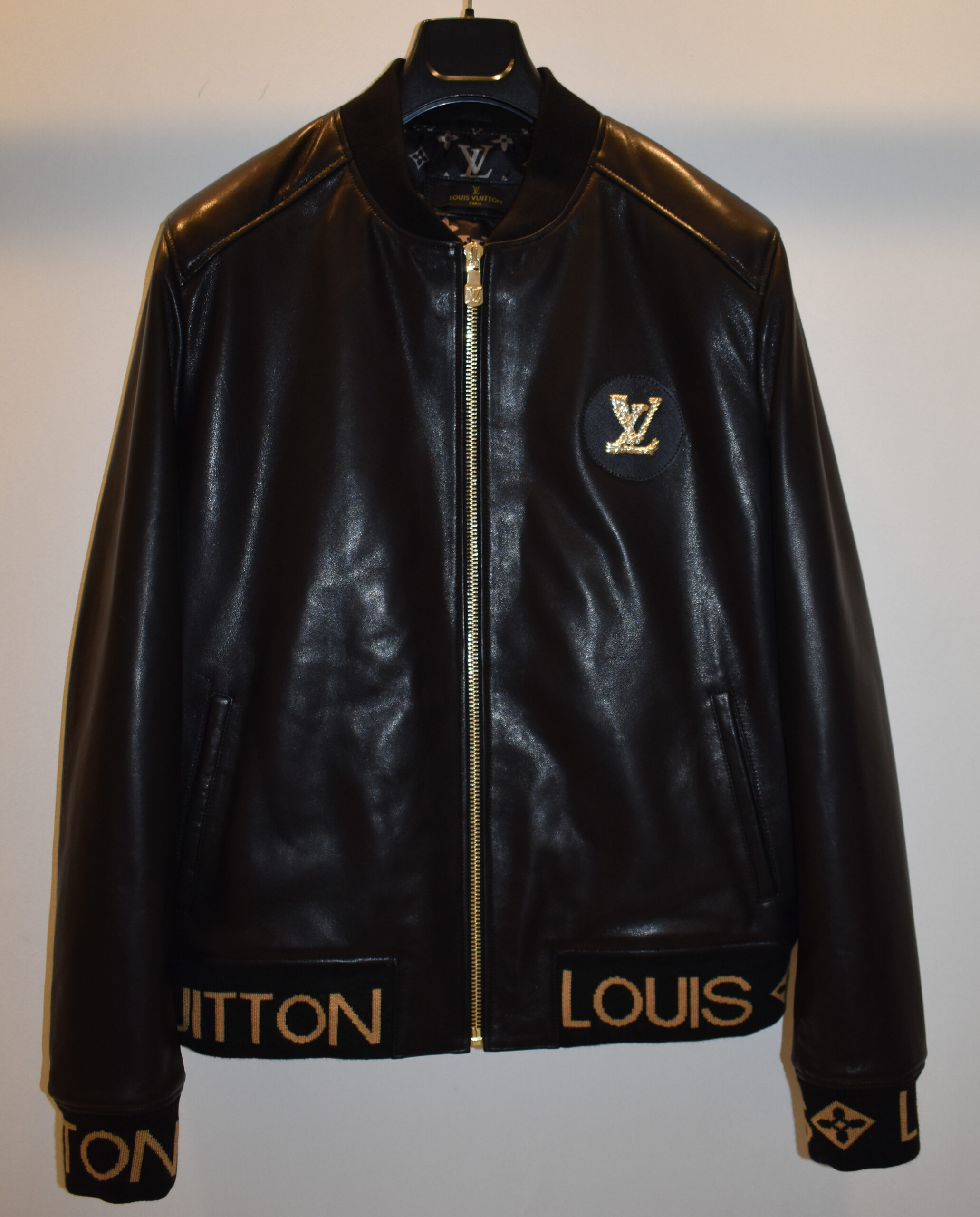 Louis Vuitton Leather Bomber Replica Jacket - Leather Guys