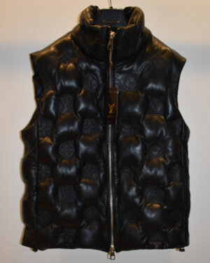 Louis Vuitton Replica Monogram Leather Unisex Puffer Vest